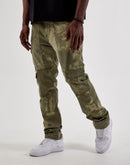 WAIMEA Tie-Dye Slim Cargo Pants