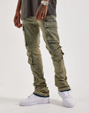 WAIMEA Stacked Flared Cargo Jeans