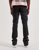 WAIMEA Stacked Distressed Skull Chain Denim Jeans
