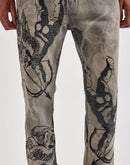 WAIMEA Angel Slim Rhinestone Denim Jeans