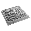 Waterway 12" x 12" Grate  & Frame, Square, White | 640-4720V