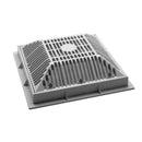 Waterway 9" x 9" Grate & Frame, Square, White | 640-4790V