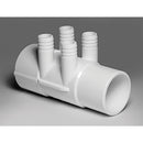 Waterway Manifold 4-Port 2" Slip x 2" Spigot x 3/4" Barb | 672-7140