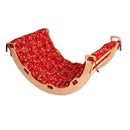 XL Wooden Climbing Arch Set With Christmas Design Pillow