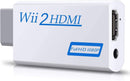 Wii Hdmi Converter Adapter, Goodeliver Wii to Hdmi 1080p Connector Output Video 3.5mm Audio - Supports All Wii Display Modes, White