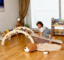 Wooden Climbing Arch Rocker With Ramps