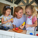 Lantana Lane Outdoor Wooden Playhouse With Kitchen and Flap Door