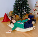 XL Wooden Balance Board for Toddlers Montessori Balance Toy With Pillow