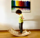 XL Wooden Balance Board for Toddlers Montessori Balance Toy With Pillow