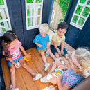 Cozy Escape Wooden Outdoor Two-Story Playhouse - Navy