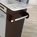 Uptown Elite Espresso Wooden Play Kitchen With Lights, Sounds and Working Ice Maker