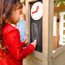 Greystone Wooden Outdoor Playhouse With Kitchen and Working Doorbell